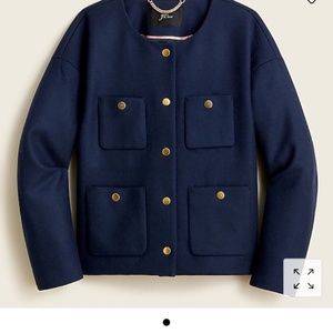 J. Crew wool serge navy lady jacket size 4